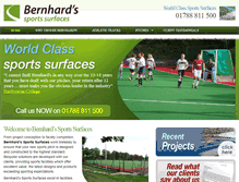 Tablet Screenshot of bernhardssportssurfaces.co.uk